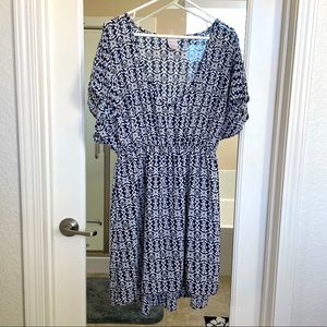 Navy & White Beach Coverup